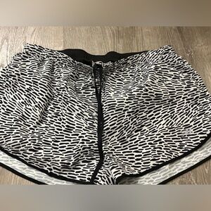 New Balance Black and White Athletic Shorts